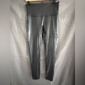 SPANX Faux Leather Black Leggings